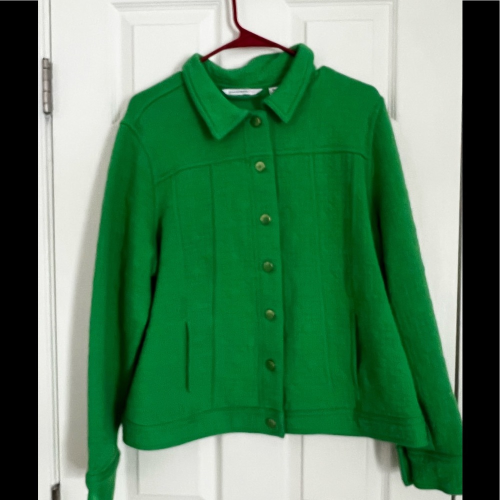 Isaac Mizrahi Live Kelly Green Blazer
